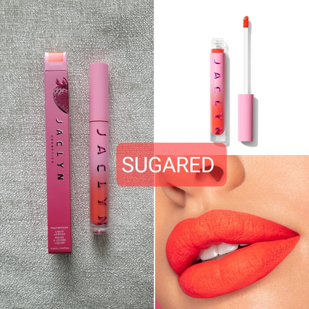 NEW Jaclyn Lip Poutspoken Liquid Lipstick SUGARED